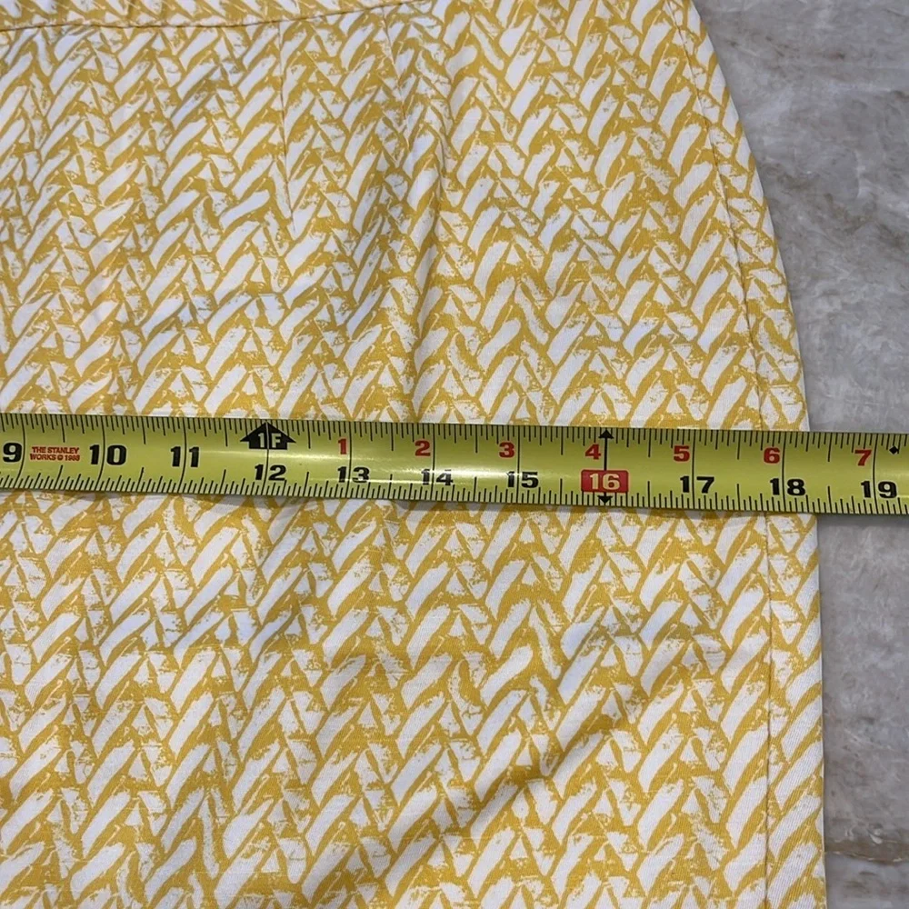 Banana Republic | Lined Pencil Skirt Rayon & Linen | Butter‎ Yellow | Size 6